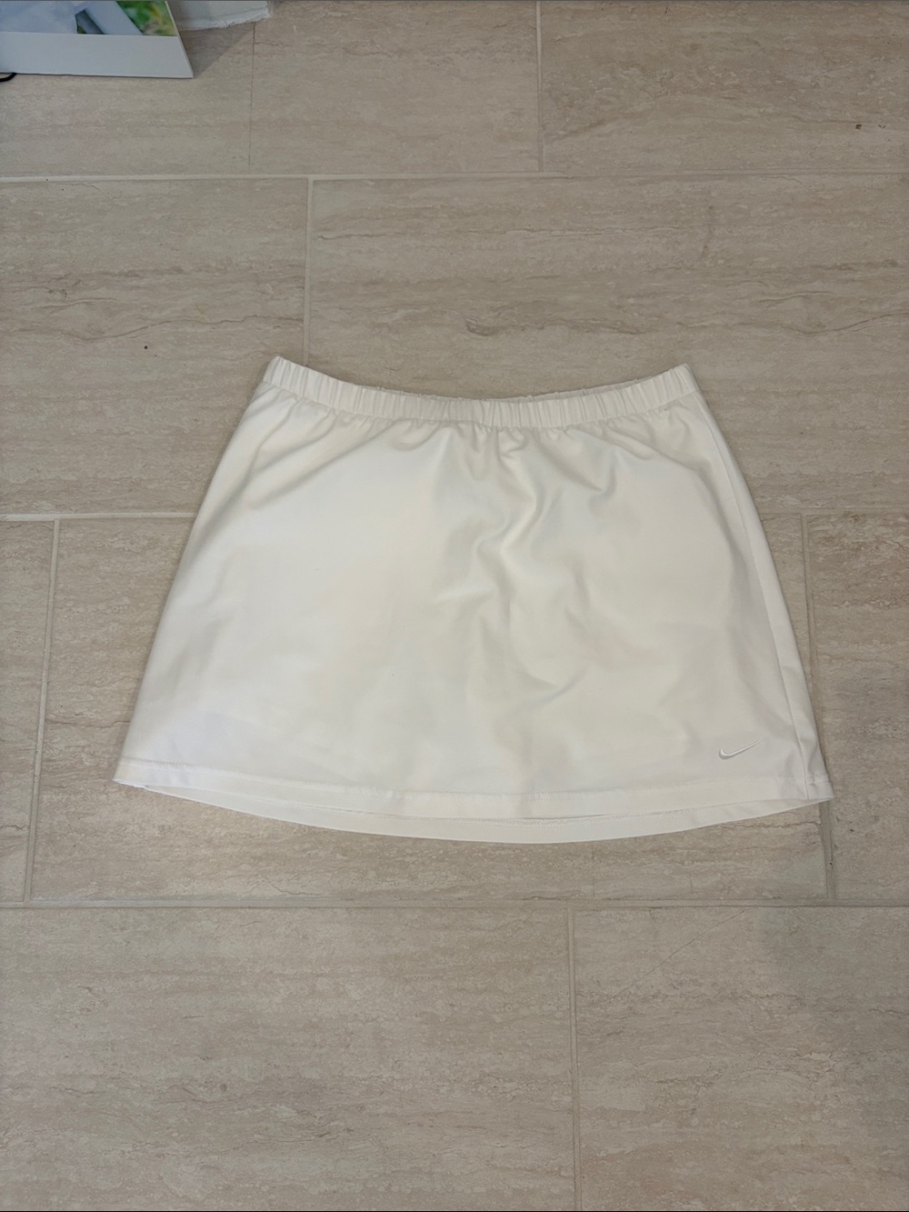 Nike White Tennis Skort with Subtle Swoosh